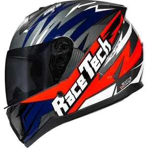 Imagem 2 de Capacete Race Tech Sector Electro - Cinza Titânio/Laranja