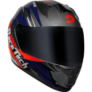 Imagem 7 de Capacete Race Tech Sector Electro - Cinza Titânio/Laranja