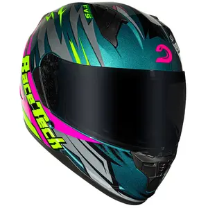 Imagem 6 de Capacete Race Tech Sector Electro - Verde/Rosa