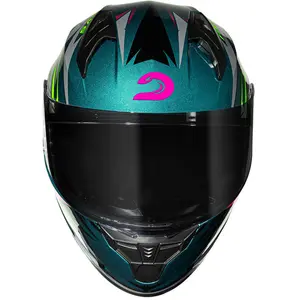 Imagem 3 de Capacete Race Tech Sector Electro - Verde/Rosa