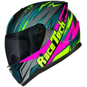 Capacete Race Tech Sector Electro - Verde/Rosa
