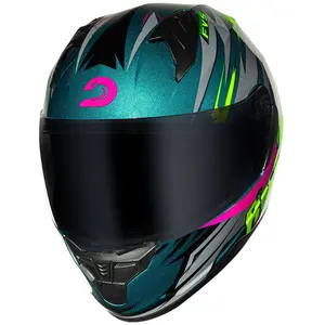 Imagem 5 de Capacete Race Tech Sector Electro - Verde/Rosa