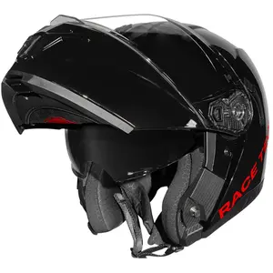 Imagem 6 de Capacete Race Tech Signal Monocolor - Preto (Articulado)
