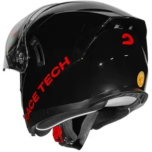Imagem 7 de Capacete Race Tech Signal Monocolor - Preto (Articulado)