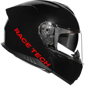 Imagem 2 de Capacete Race Tech Signal Monocolor - Preto (Articulado)
