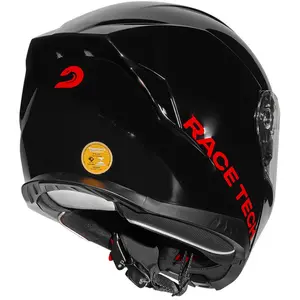 Imagem 8 de Capacete Race Tech Signal Monocolor - Preto (Articulado)