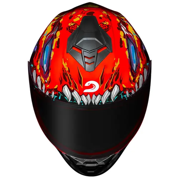 Capacete Race Tech Hit Lizard - Laranja - Grid Motors