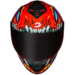 Imagem 5 de Capacete Race Tech Hit Lizard - Laranja
