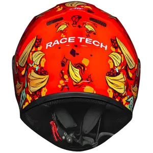 Imagem 9 de Capacete Race Tech Hit Lizard - Laranja
