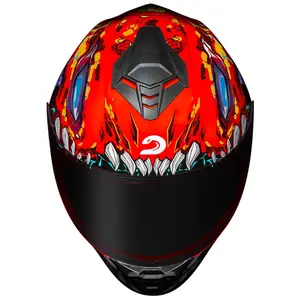 Imagem 6 de Capacete Race Tech Hit Lizard - Laranja