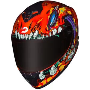 Imagem 3 de Capacete Race Tech Hit Lizard - Laranja