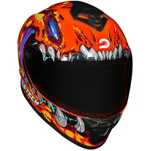 Imagem 4 de Capacete Race Tech Hit Lizard - Laranja