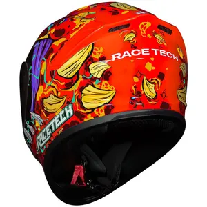 Imagem 8 de Capacete Race Tech Hit Lizard - Laranja