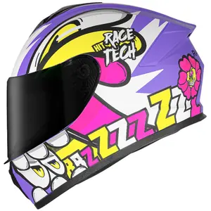 Imagem 2 de Capacete Race Tech Hit Speedbee - Roxo Fosco
