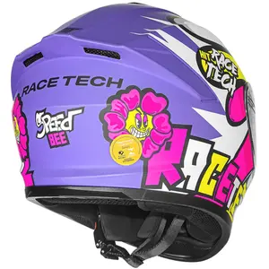 Imagem 6 de Capacete Race Tech Hit Speedbee - Roxo Fosco