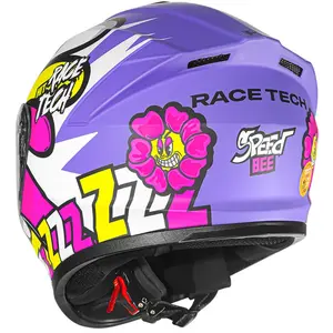 Imagem 7 de Capacete Race Tech Hit Speedbee - Roxo Fosco