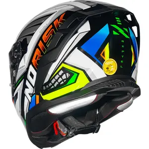 Imagem 10 de Capacete Norisk Strada 2 Reptel - Vermelho/Azul