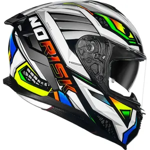 Imagem 3 de Capacete Norisk Strada 2 Reptel - Vermelho/Azul