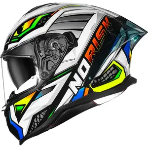Capacete Norisk Strada 2 Reptel - Vermelho/Azul