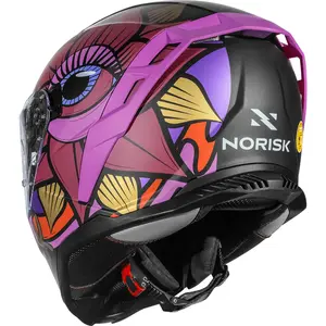 Imagem 5 de Capacete Norisk Strada 2 Lotus - Preto/Rosa Fosco