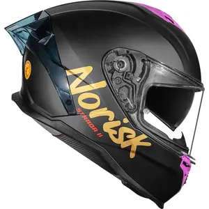 Imagem 3 de Capacete Norisk Strada 2 Lotus - Preto/Rosa Fosco