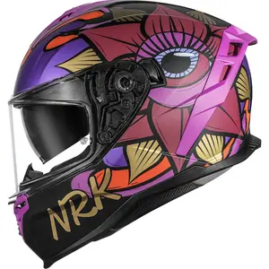 Imagem 2 de Capacete Norisk Strada 2 Lotus - Preto/Rosa Fosco
