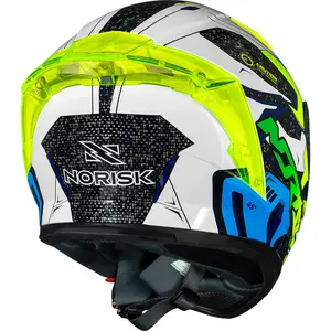 Imagem 8 de Capacete Norisk Flow Robot - Branco/Amarelo