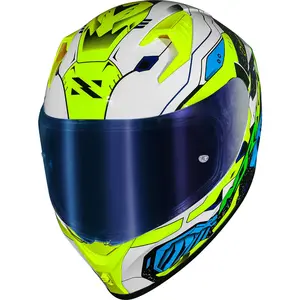 Imagem 4 de Capacete Norisk Flow Robot - Branco/Amarelo