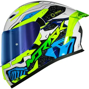 Imagem 2 de Capacete Norisk Flow Robot - Branco/Amarelo