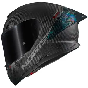 Imagem 2 de Capacete Norisk Carbon R Solid - Cinza Carbono Fosco