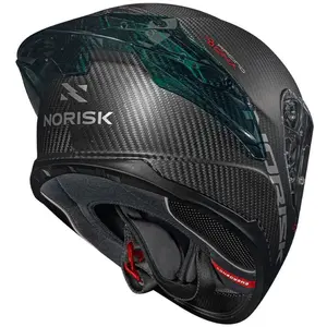 Imagem 9 de Capacete Norisk Carbon R Solid - Cinza Carbono Fosco