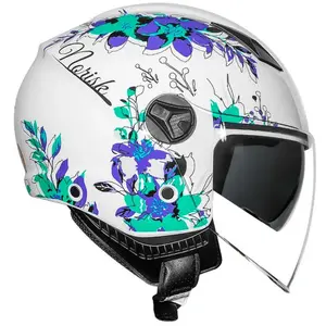 Imagem 2 de Capacete Norisk Orion SV Iris (Aberto) - Branco