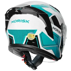Imagem 8 de Capacete Norisk Downtown 2 Provenza (Aberto) - Branco/Azul
