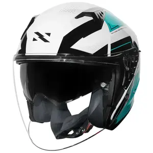 Imagem 3 de Capacete Norisk Downtown 2 Provenza (Aberto) - Branco/Azul