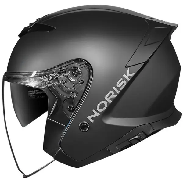 Imagem 1 de Capacete Norisk City Monocolor - Preto Fosco (Aberto)