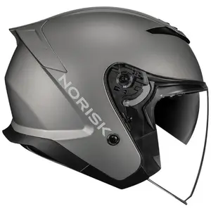 Imagem 2 de Capacete Norisk City Monocolor - Cinza Titânio Fosco (Aberto)