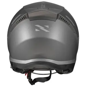 Imagem 9 de Capacete Norisk City Monocolor - Cinza Titânio Fosco (Aberto)