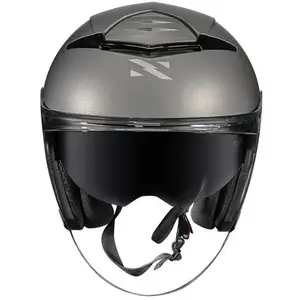 Imagem 5 de Capacete Norisk City Monocolor - Cinza Titânio Fosco (Aberto)