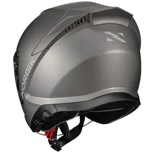 Imagem 7 de Capacete Norisk City Monocolor - Cinza Titânio Fosco (Aberto)