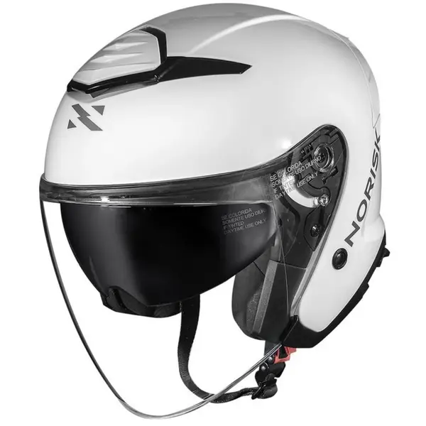 Capacete Norisk City Monocolor - Branco (Aberto) - Grid Motors