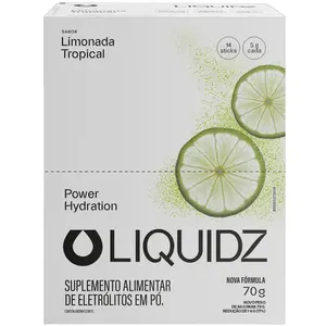 Imagem 2 de Eletrólitos em Pó Liquidz Zero Açúcar Limonada - Caixa com 14 Sachês