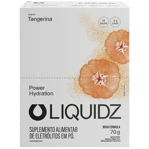Imagem 2 de Eletrólitos em Pó Liquidz Zero Açúcar Tangerina - Caixa com 14 Sachês