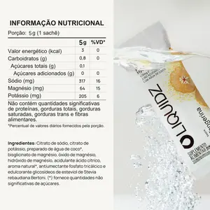 Imagem 5 de Eletrólitos em Pó Liquidz Zero Açúcar Tangerina - Caixa com 14 Sachês