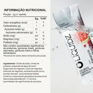 Imagem 5 de Eletrólitos em Pó Liquidz Zero Açúcar Melancia com Romã - Caixa com 14 Sachês