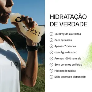 Imagem 7 de Eletrólitos em Pó Liquidz Zero Açúcar Morango com Kiwi - Caixa com 14 Sachês