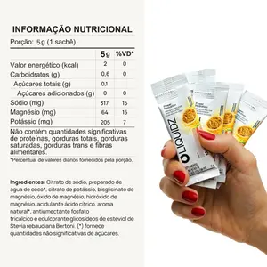 Imagem 4 de Eletrólitos em Pó Liquidz Zero Açúcar Maracujá com Morango - Caixa com 14 Sachês