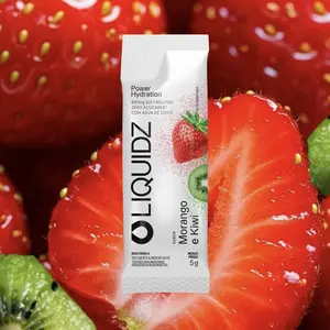 Imagem 2 de Eletrólitos em Pó Liquidz Zero Açúcar Morango com Kiwi - 1 Sachê (5g)