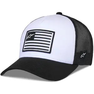 Imagem 1 de Boné Alpinestars Flag Snapback - Branco/Preto