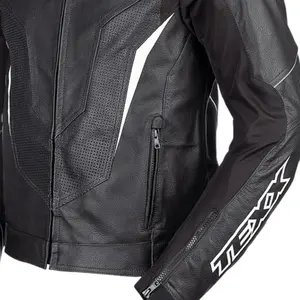 Imagem 2 de Jaqueta Texx Sniper V3 - Preto/Vermelho (Couro)