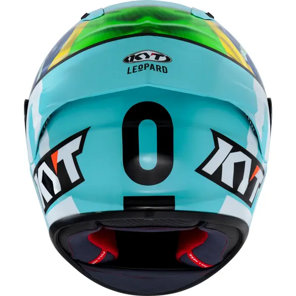 Capacete KYT NZ Race Leopard Replic Brasil - Azul - Grid Motors